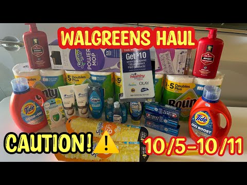 Видео: Walgreens Haul|| Скидка P&G || Потратьте $30, получите $10RR || 10-5-10/11|| Действуйте с ОСТОРОЖ...