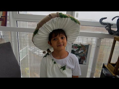 Видео: Косплей для школы.Расскажу как сшить костюм гриба за один день.