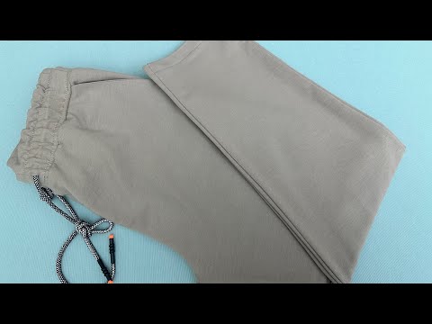Видео: Раскрой и пошив мужских спортивных штанов размера М / Как сшить спортивные брюки?
