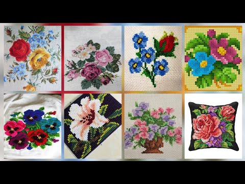 Видео: #1 Потрясающие и элегантные схемы для вышивки крестом/Идеи дизайна вышивки чарсути. Ручная вышивка.