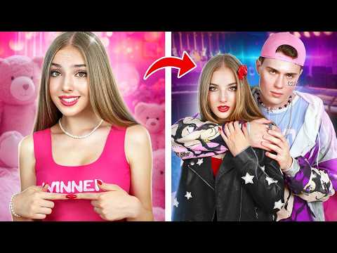 Видео: Экстремальный Мейковер из Soft Girl в Alt Girl | Хорошая Девушка Влюбилась в Дерзкого Парня