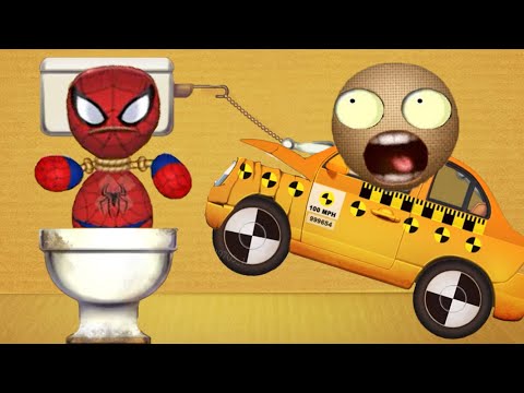 Видео: Краш-тест: машина против приятеля-паука — Kick The Buddy