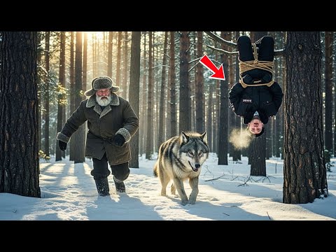 Видео: Русский полицейский повешен в лесу… но чудо Божье пришло с волком и стариком