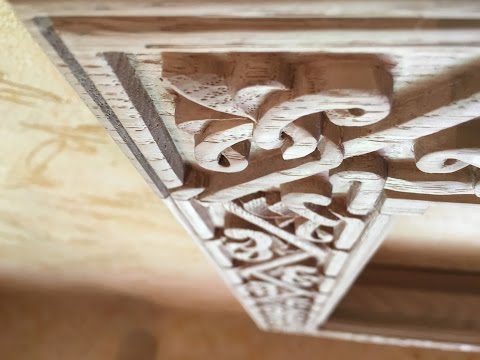 Видео: резьба по дереву , как вырезать орнамент плетенка