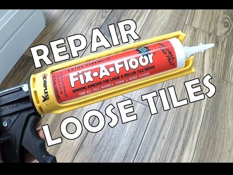 Видео: Расшатавшаяся плитка? Как быстро и дёшево её отремонтировать