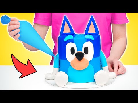 Видео: Готовим торт в виде Блуи! 🐶🍰 Вкусная волшебная выпечка!