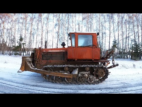 Видео: ДТ 75 выехал на расчистку снега! Развозим корма для КРС по фермам!