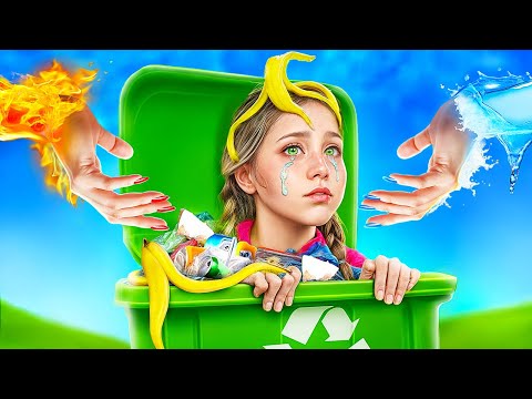 Видео: Огонь vs Вода! Мы удочерили Стихии в Реальной Жизни!