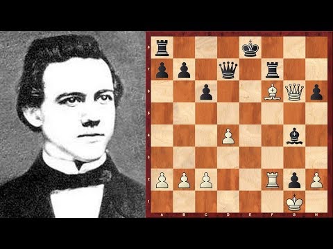 Видео: Шахматы. Пол Морфи. Дикий ГАМБИТ МУЦИО в партии с форой!