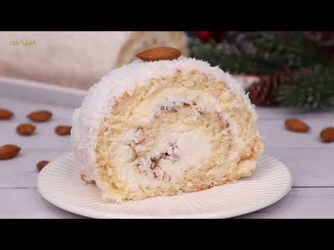 Видео: Рулет "Рафаэлло" ВКУСНЕЕ, ЧЕМ КОНФЕТЫ! Справится даже ребенок! Rafaello торт рулет.