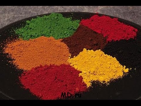 Видео: Пигменты для окрашивания глазури по керамике