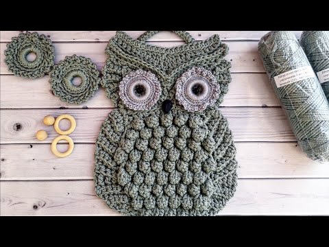 Видео: 🦉Классная "Сова" из полиэфирного шнура, связала за 2 вечера не напрягаясь//Для начинающих//Часть-1