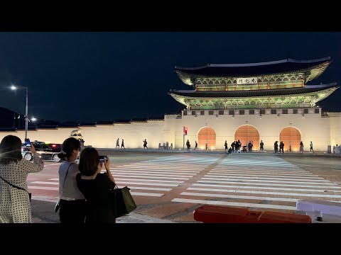Видео: 【UHD】 4K Сеул Корея Ходить - Кванхвамун в Кёнбоккун вечером (Сентябрь 2021 г.) (EP.175)