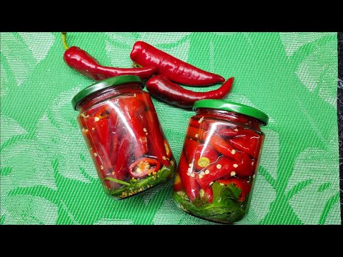 Видео: Маринованный острый перец на зиму. Закуска к любому блюду.