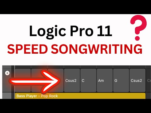 Видео: Speed ​​Songwriting Logic Pro 11 Session Players + Chord Chart = Быстрое написание и продюсирован...