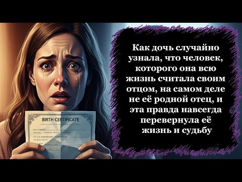Видео: Как дочь случайно узнала, что отец не её настоящий отец, и это навсегда изменило её жизнь...