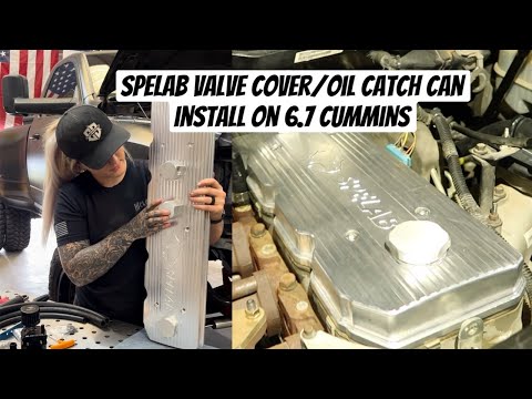 Видео: Крышка клапана Spelab и маслоуловитель могут быть установлены на двигатель Cummins 6.7 4-го покол...