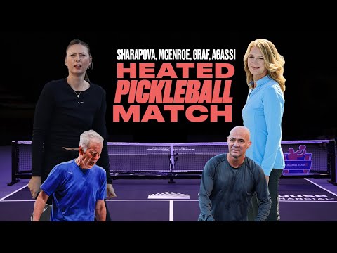 Видео: Что происходит, когда четыре ЛЕГЕНДЫ тенниса играют в PICKLEBALL за 1 000 000 долларов?!