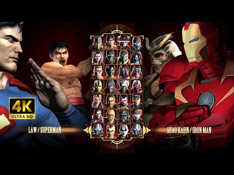 Видео: Игра за White Marshall Law & Superman в Mortal Kombat Komplete Edition на PC Expert в 4K