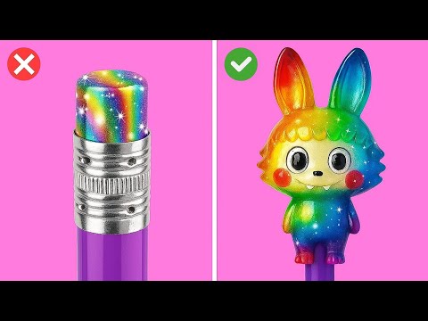 Видео: ПЕРВЫЙ ДЕНЬ НАСТРОЕНИЯ! ✨ Креативные DIY Поделки и Идеи для Забавных Аксессуаров