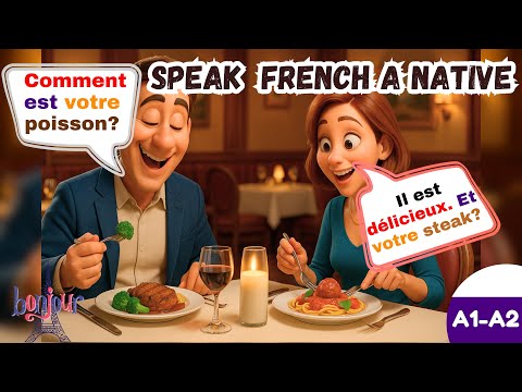 Видео: 🇫🇷 Французские разговоры в ресторане для начинающих A1-A2 | Учите французский естественным образом