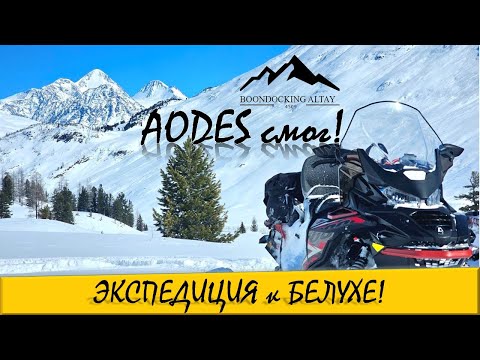 Видео: БЕЛУХА! Экспедиция на снегоходах AODES/ЛЕДНИК ГЕБЛЕРА #алтай #2025 #aodes