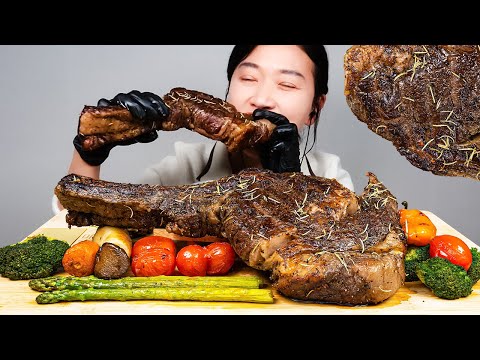 Видео: АСМР СТЕЙК ТОМАГАВК мукбанг ASMR MUKBANG EATING SOUNDS