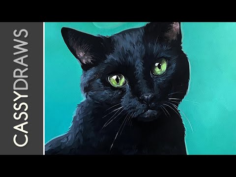 Видео: Картина «Черная кошка» — Мемориальная комиссия по портретам домашних животных