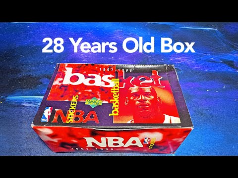Видео: Открываем коробку 28-летней давности — Баскетбольные наклейки Upper Deck NBA 1997-98