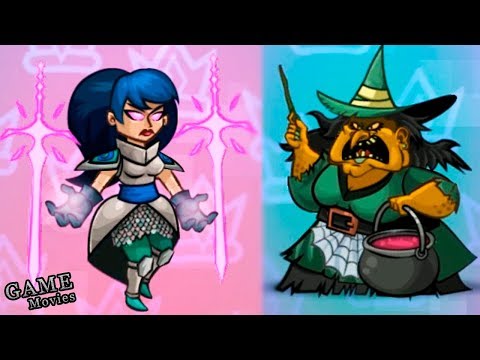 Видео: Ведьма и Маг Рыцарь в Tower Conquest