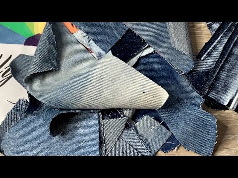 Видео: Джинсы старые - фантазии новые DIY мастер класс