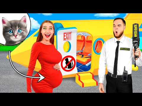 Видео: Как Пронести Домашних Животных в Самолёт | Смешные Моменты от PaRaRa Challenge