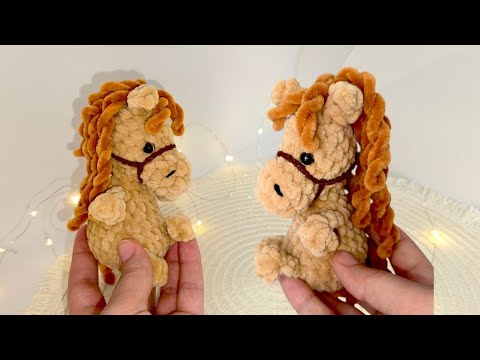Видео: 🐎 Идеальная мини лошадка брелок - Horse crochet / Мастер Класс