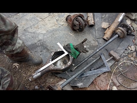 Видео: Мини трактор 4х4 , переломка , укорачивание мостов колея 700мм (1 часть)