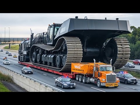 Видео: Экстремально опасные транспортные навыки: негабаритный грузовик | Крупнейшие машины для тяжелого ...