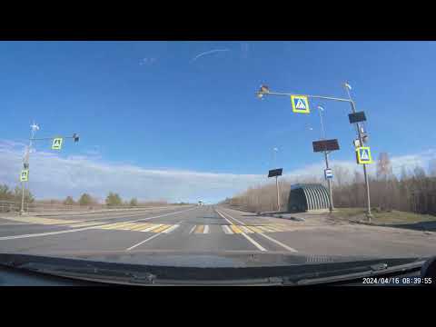 Видео: Трасса г. Сызрань - г. Ульяновск (Симбирск).  16 апреля 2024 г.