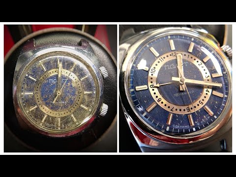 Видео: Реставрация наручных часов с БУДИЛЬНИКОМ | Restoration of a wrist watch with an ALARM CLOCK.