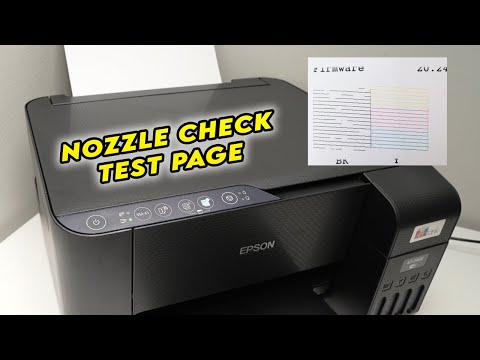 Видео: Epson EcoTank ET-2400: как распечатать тестовую страницу проверки дюз