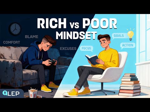 Видео: Мышление «БОГАТЫЙ против БЕДНОГО» | Подкаст «Английский медленно усваивается» для начинающих | A1-A2