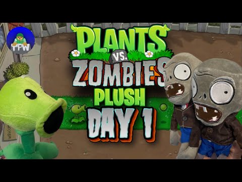 Видео: Растения против Зомби, плюшевые игрушки, день 1: Плюшевый воин