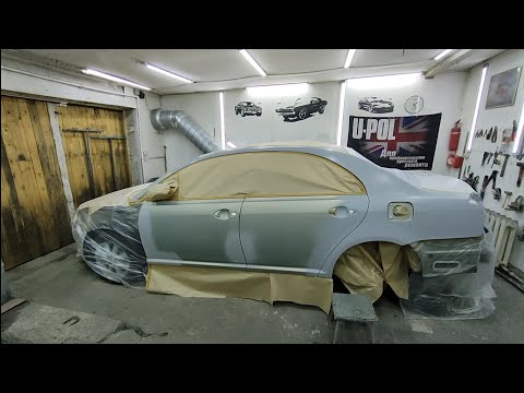 Видео: Toyota Avensis, оклейка перед покраской.