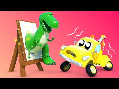 Видео: ЭВАКУАТОР Том нарисовал ВОЛШЕБНОГО ДИНОЗАВРА!  | Эвакуатор ИзобреInvenТом | Car City World App