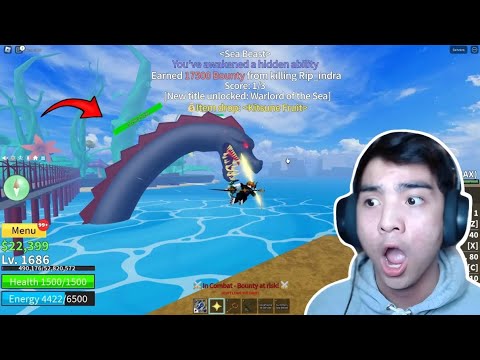 Видео: НАКОНЕЦ-ТО.. Награда в 10 млн + Я получил СПОСОБНОСТЬ ВЫЗОВАТЬ МОРСКОГО ЗВЕРЯ в Blox Fruits!