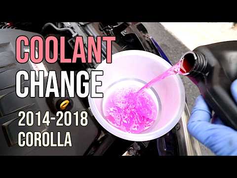 Видео: Замена охлаждающей жидкости, Toyota Corolla, слив и заливка 2014 2015 2016 2017 2018