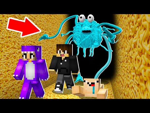 Видео: ПОБЕГ ОТ ЛАПША НИНДЗЯ ИЗ МАКАРОННОГО ЛАБИРИНТА В МАЙНКРАФТ NOODLE NINJA GARTEN OF BANBAN 3 MINECRAFT