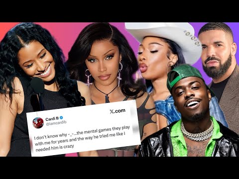 Видео: ‼️PR-ход Карди Би и Ники Минаж С УЖАСНЫМ ПРОВАЛОМ! Меган празднует успех Billboard, Дрейка и чаеп...