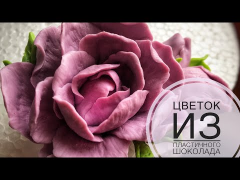 Видео: Цветок из пластичного шоколада пошагово ☘️