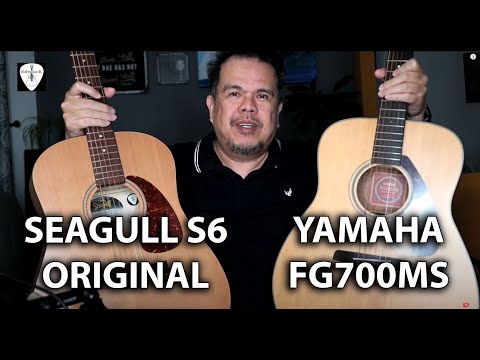 Видео: Сравнение акустических гитар Seagull S6 Original и Yamaha FG700MS | Edwin-E