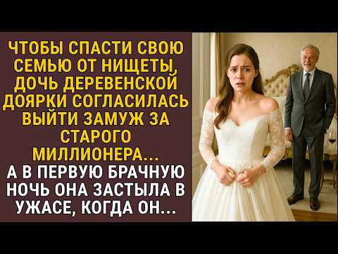Видео: Дочь деревенской доярки вышла за старого миллионера… Но их брачная ночь шокировала! СЛУШАТЬ РАССКАЗЫ