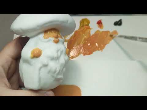 Видео: Роспись игрушки . Перероспись стеклянной ёлочной игрушки китайского производителя . Роспись акрилом.